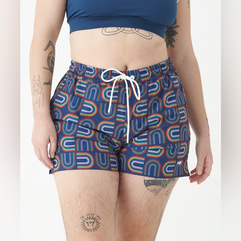 Humankind Swim Trunk — Size M and 5” inseam — Color Prisma